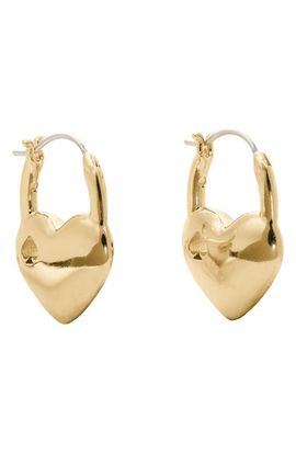 Kate Spade New York Kate Spade New York heart spade huggie hoop earrings