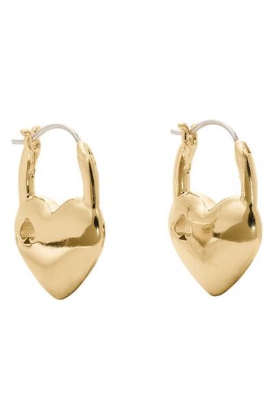 Kate Spade New York Kate Spade New York heart spade huggie hoop earrings