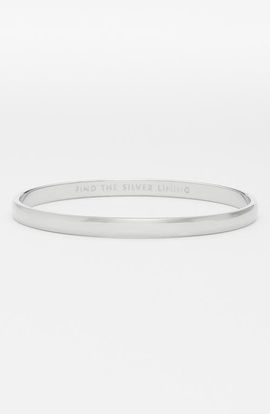 Kate Spade New York kate spade new york 'idiom - find the silver lining' bangle 