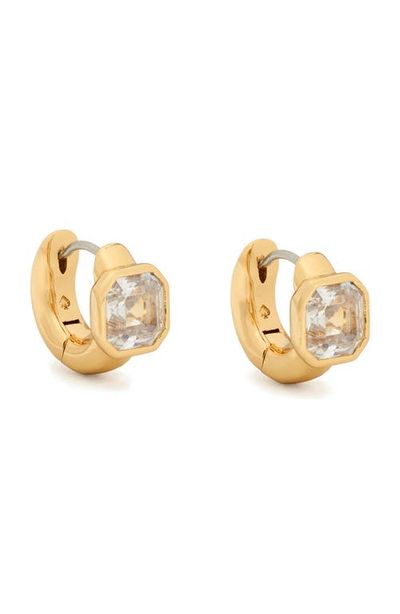 Kate Spade New York Kate Spade New York keep sparkling asscher huggies