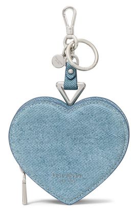 Kate Spade New York Kate Spade New York liv denim suede heart coin purse