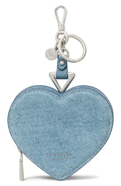 Kate Spade New York Kate Spade New York liv denim suede heart coin purse