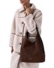 Kate Spade New York kate spade new york Loop Large Suede & Crackle Patent Leather Carryall Bag - 2