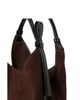 Kate Spade New York kate spade new york Loop Medium Suede & Crinkle Patent Leather Carryall Bag - 5
