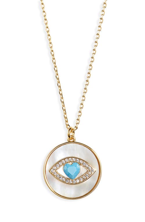 Kate Spade New York Kate Spade New York lucky charm evil eye pendant necklace