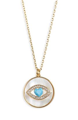 Kate Spade New York Kate Spade New York lucky charm evil eye pendant necklace