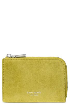 Kate Spade New York Kate Spade New York Mini Suede Zip Card Case
