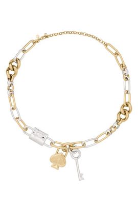 Kate Spade New York Kate Spade New York Mixed Metal Link Statement Necklace 