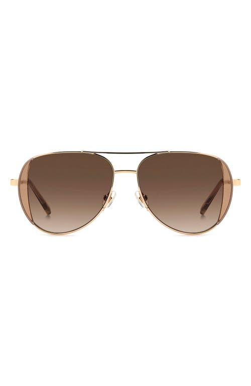 Kate Spade New York Kate Spade New York navigator 53mm aviator sunglasses