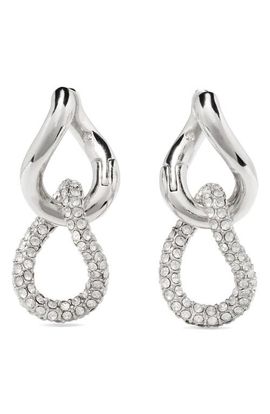 Kate Spade New York Kate Spade New York Opulence Pavé Crystal Drop Huggie Earrings