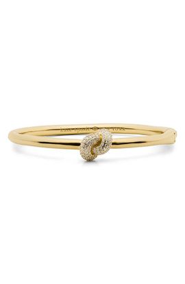 Kate Spade New York Kate Spade New York Pavé Knot Hinge Bangle