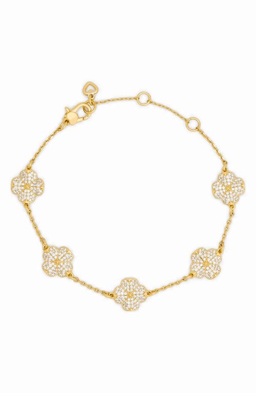 Kate Spade New York Kate Spade New York Pavé Scattered Clover Bracelet
