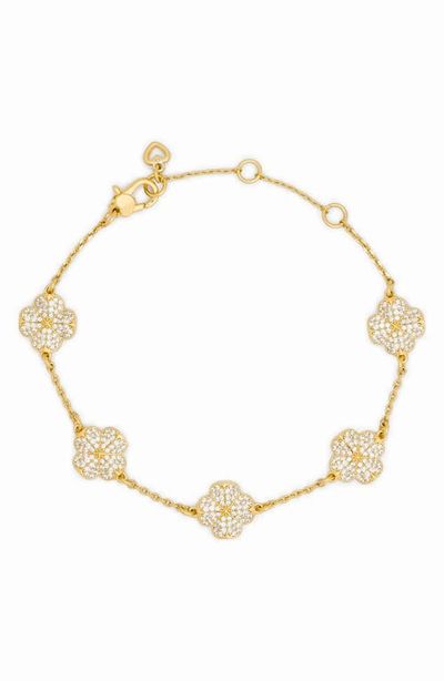 Kate Spade New York Kate Spade New York Pavé Scattered Clover Bracelet