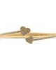 Kate Spade New York Kate Spade New York Pave Heart Open Hinge Cuff Bracelet - 1