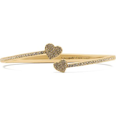 Kate Spade New York Kate Spade New York Pave Heart Open Hinge Cuff Bracelet
