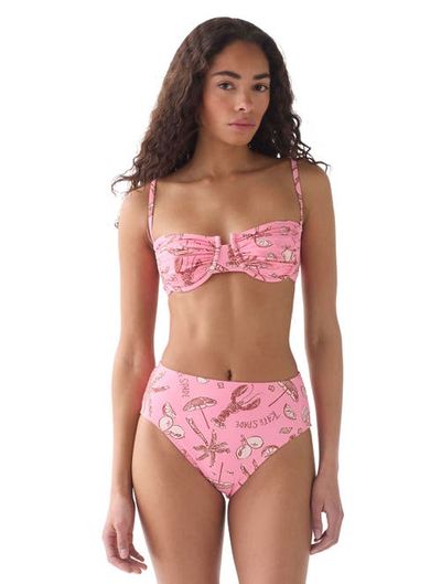 Kate Spade New York Kate Spade New York Ruched Underwire Bra Swim Top Swimsuit