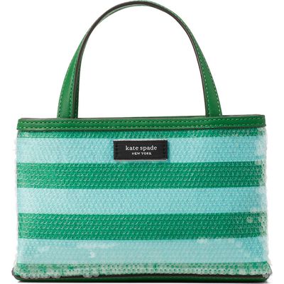 Kate Spade New York Kate Spade New York sam icon seaside stripe sequin tote
