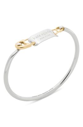 Kate Spade New York Kate Spade New York Sam Tag Safety Pin Bangle
