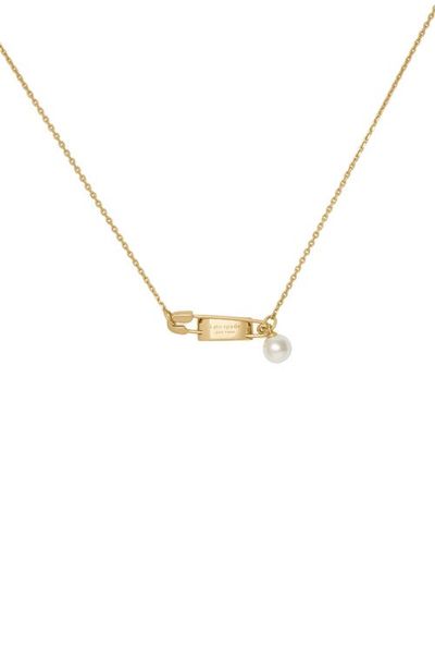Kate Spade New York Kate Spade New York Sam Tag Safety Pin Pendant Necklace