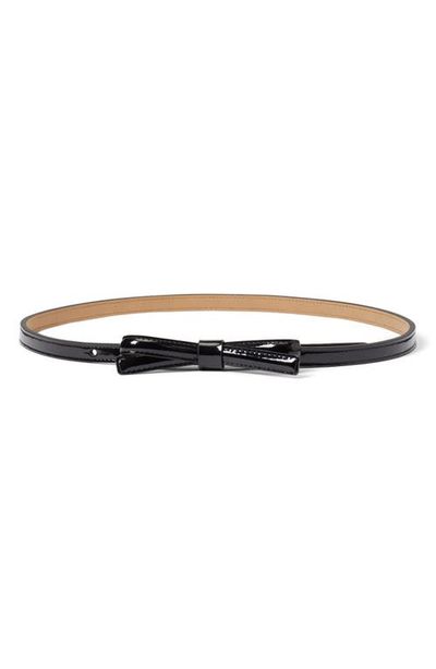 Kate Spade New York Kate Spade New York shoestring bow leather belt