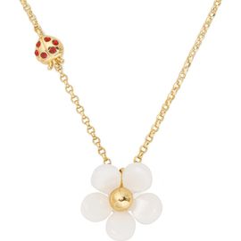Kate Spade New York Kate Spade New York summer daze pavé crystal bug & flower pendant necklace