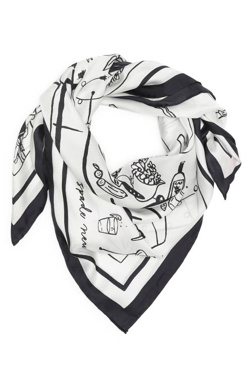 Kate Spade New York Kate Spade New York summer party scene square silk scarf
