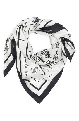 Kate Spade New York Kate Spade New York summer party scene square silk scarf