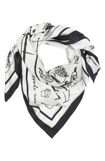 Kate Spade New York Kate Spade New York summer party scene square silk scarf