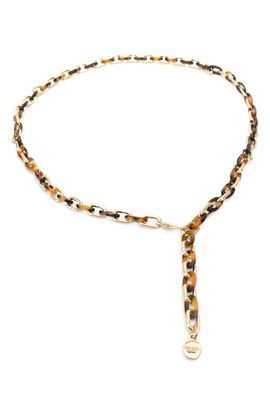Kate Spade New York Kate Spade New York tortoiseshell & chain link belt