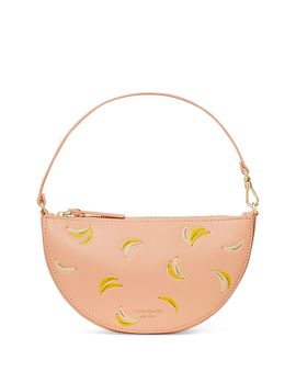 Kate Spade New York kate spade new york Wink Banana Print Leather Wristlet