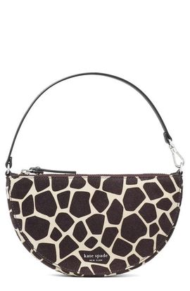 Kate Spade New York Kate Spade New York Wink Giraffe Printed Suede Wristlet