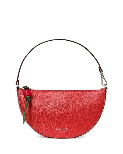 Kate Spade New York kate spade new york Wink Strawberry Leather Wristlet