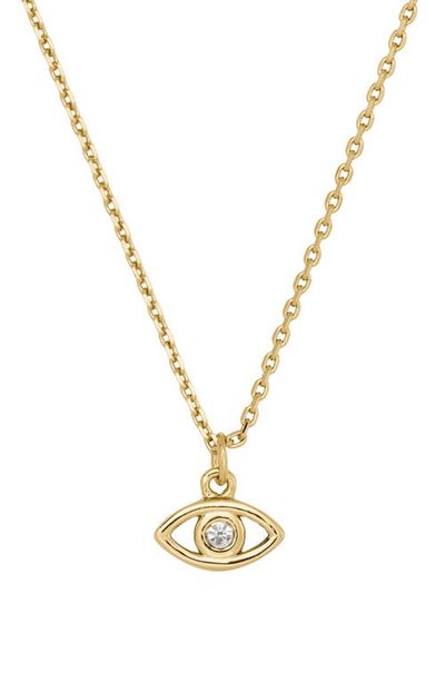 Kate Spade New York Kate Spade New York you're a gem evil eye pendant necklace