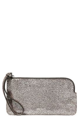 Kate Spade New York Kate Spade New York Zippy Metallic Dot Leather Wristlet