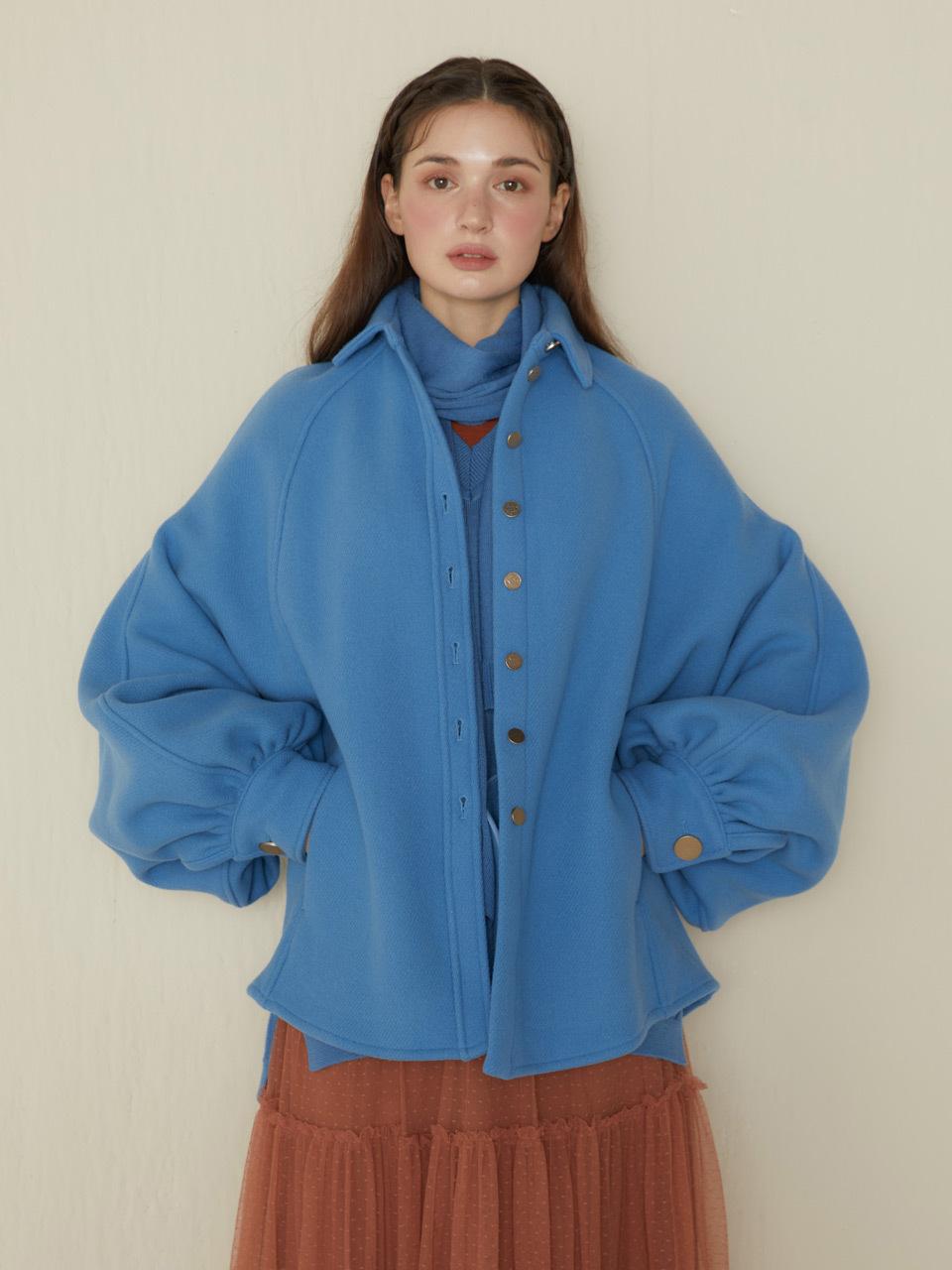 katiacho Katiacho Black Label Wool Manteau Coat [Rich Blue]