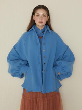 katiacho Katiacho Black Label Wool Manteau Coat [Rich Blue]
