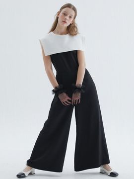katiacho katiacho Sailor French Jumpsuit [Pink Black White]