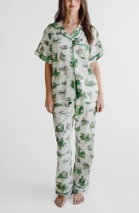 Katie Kime Katie Kime Golf Toile Pajama Pants Set