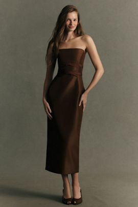 Katie May Liza Strapless Midi Dress