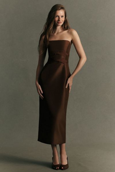 Katie May Liza Strapless Midi Dress