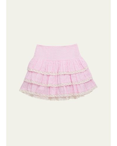 KatieJ NYC Girl's Melody Lace Ruffle Skirt