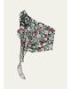 KatieJ NYC Girl's Tween Floral-Print One Shoulder Rossette Top - 1