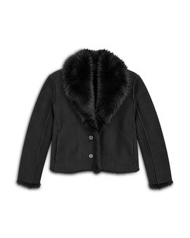 Katiejnyc KatieJnyc Girls' Faux Fur Lined Jacket