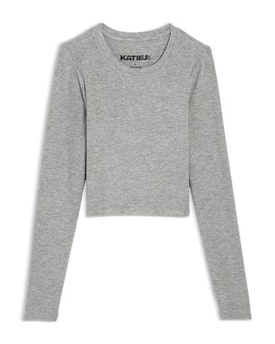 Katiejnyc KatieJnyc Girls' Livi Cropped Long Sleeve Tee