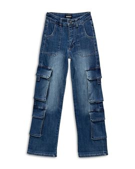 Katiejnyc KatieJnyc Girls' Nashville Double Pocket Cargo Jeans