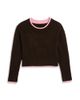 Katiejnyc KatieJnyc Girls' Nova Contrast Trim Crew Neck Sweater - 1