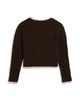 Katiejnyc KatieJnyc Girls' Nova Contrast Trim Crew Neck Sweater - 2