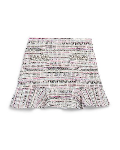 Katiejnyc KatieJnyc Girls' Sable Tweed Mini Skirt Big Kid