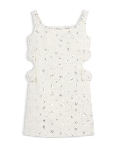 Katiejnyc KatieJnyc Girls' Solis Sequin Embellished Boucle Dress Big Kid