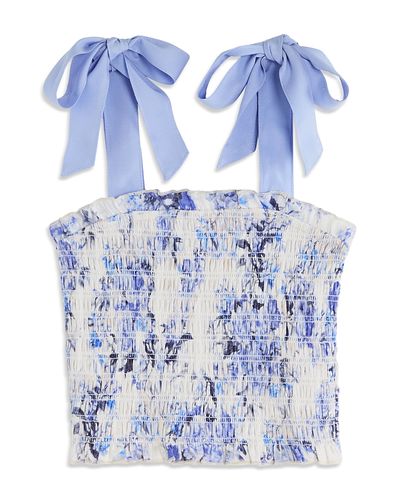 Katiejnyc KatieJnyc Girls' Sunny Printed Tie Top